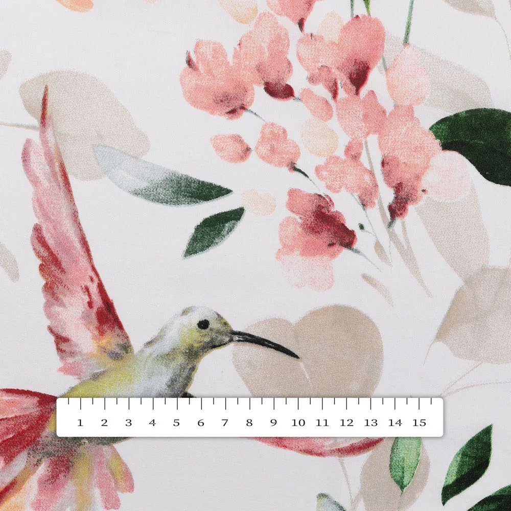 Biante Bavlnené posteľné obliečky Sandra SA-432 Vtáci medzi kvetmi Jednolôžko 140x200 a 70x90 cm