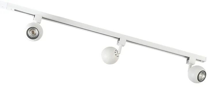 Moderný koľajnicový systém biely 3-svetlá 1-fázový - Gissi
