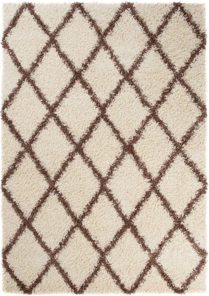 Kusový koberec Shaggy Bora krémový, Velikosti 160x220cm