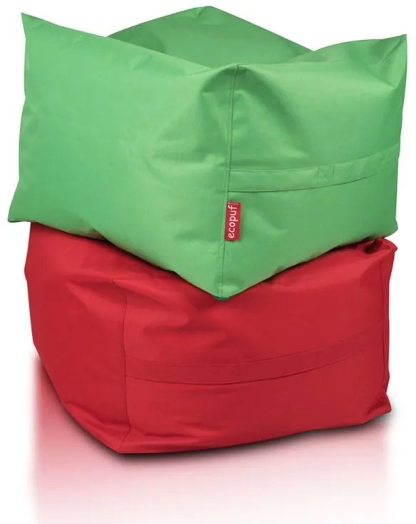 EF2051 Ecopuf Sedací vak ECOPUF - CUBO - polyester NC12 - Červená