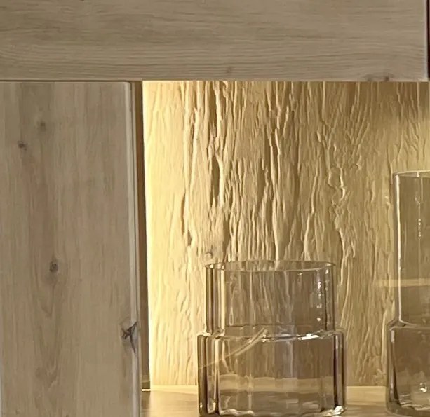 Obývacia stena Bolus, dub artisan, s osvetlením