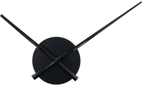 Kovové hodiny s ručičkou s priemerom 24,5 cm čierne