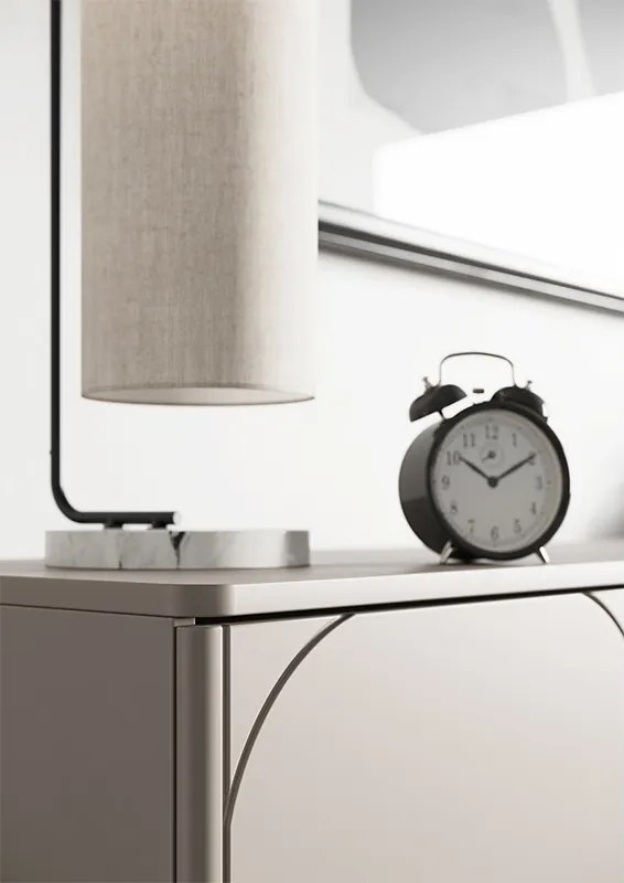 RTV skrinka trojdverová Sonatia II 150 cm na guľatých nohách - kasmír