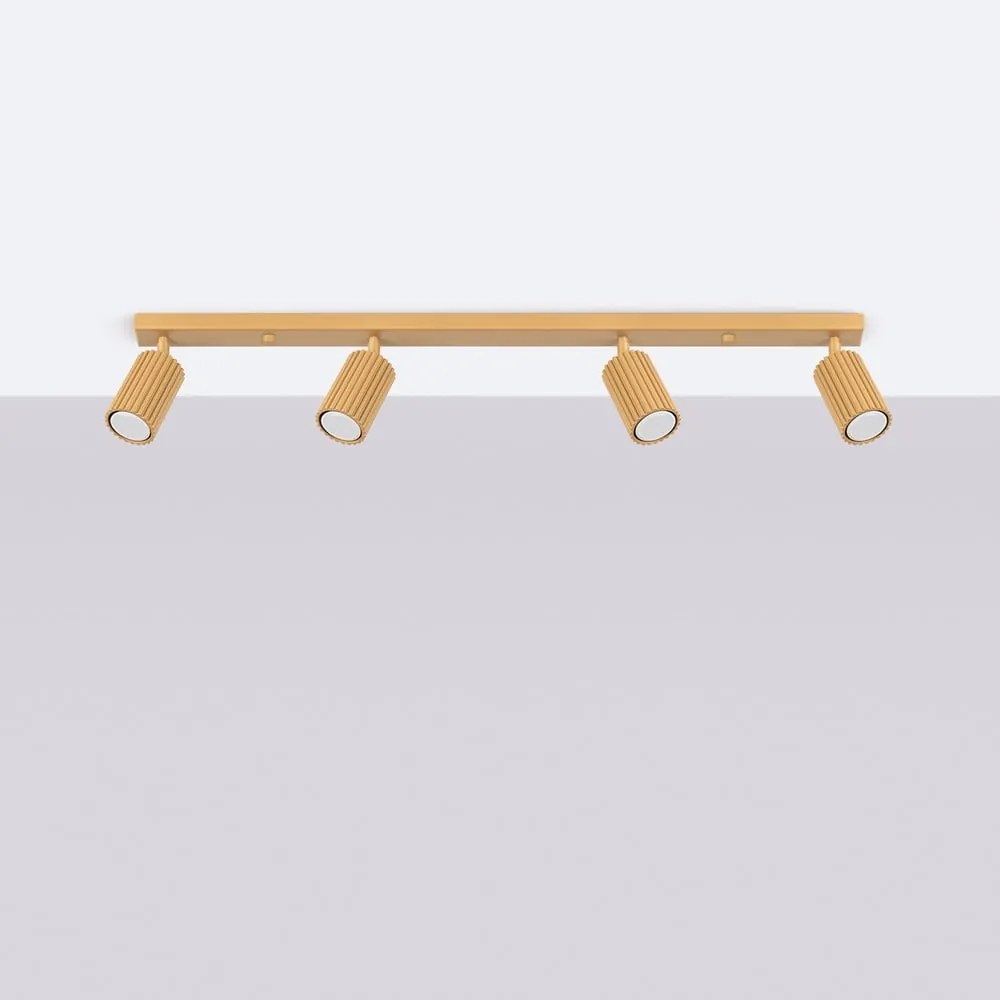 Bodové svietidlo v zlatej farbe 6,5x81 cm Gleam – Sollux