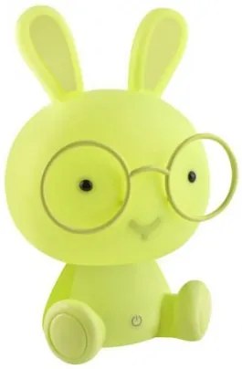 DR 7882 Nočná lampička králik s okuliarmi Zelená