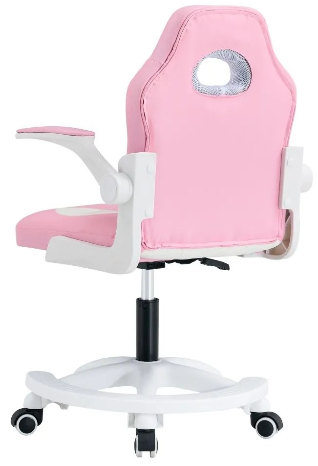 Detská otočná stolička ODELIO (ružová + biela). Vlastná spoľahlivá doprava až k Vám domov. 1091555