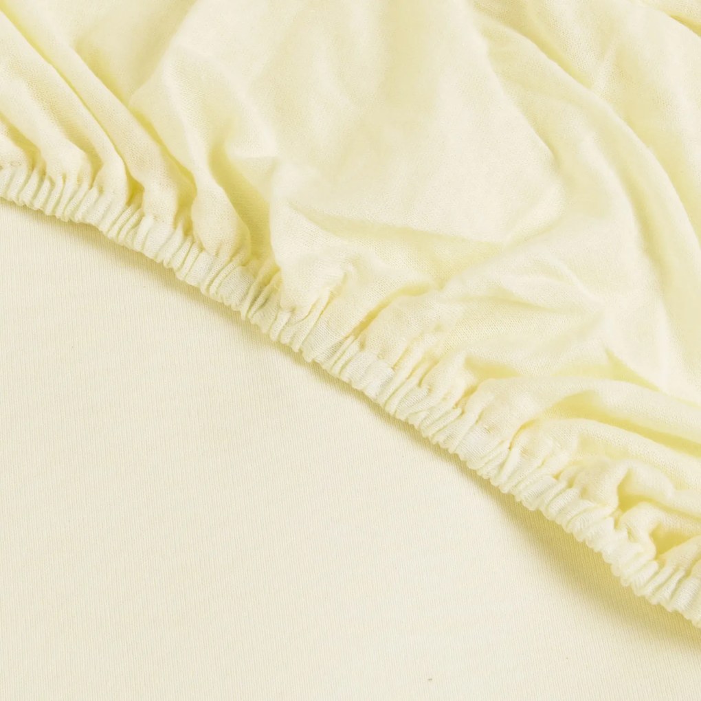 NEPRIEPUSTNÉ JERSEY PRESTIERADLO SG 019 200X220 CM KRÉMOVÁ