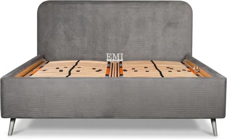 Posteľ čalúnená ESMINA + lamelový rošt + matrac EMI
