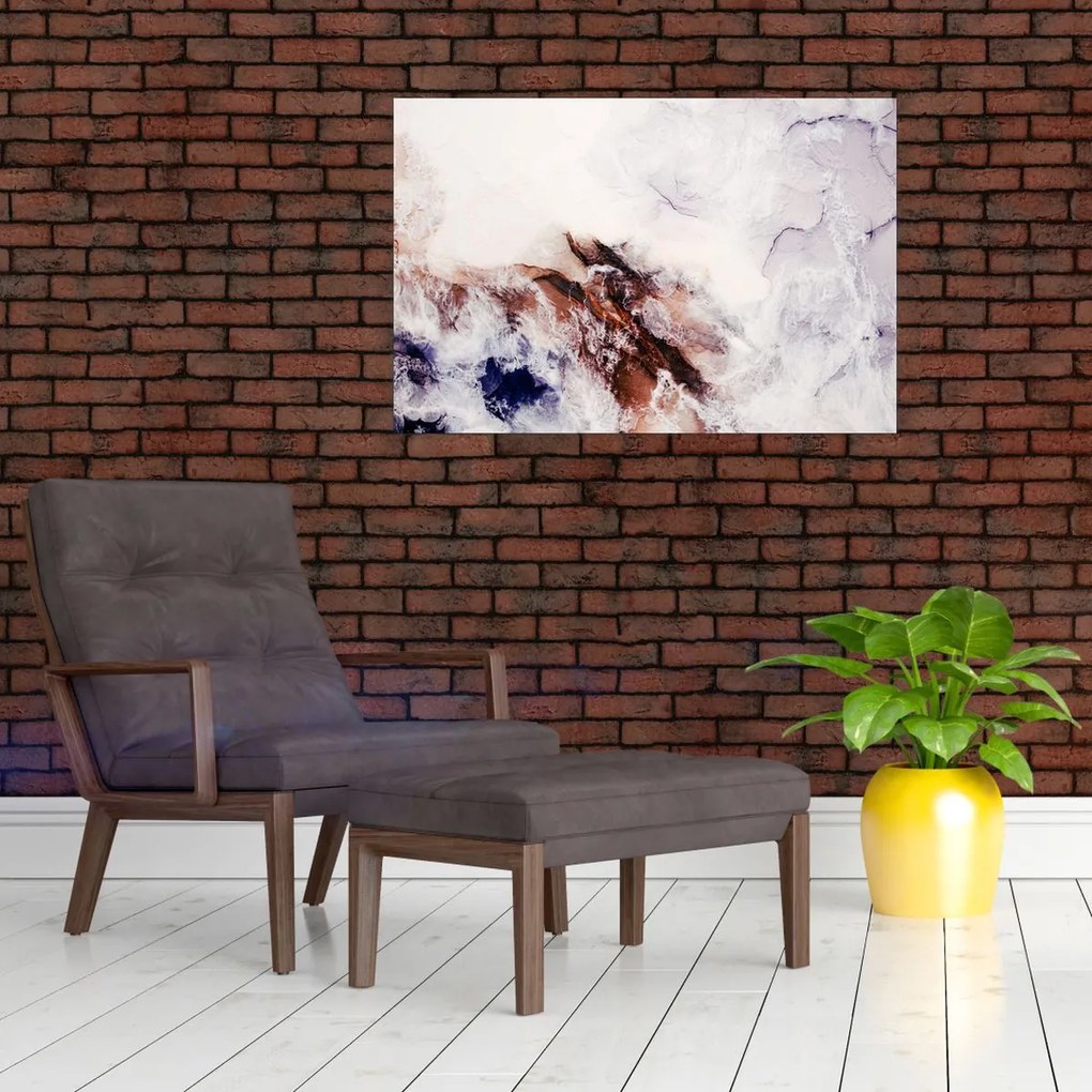 Obraz - Fialový mramor N⁰1 (90x60 cm)