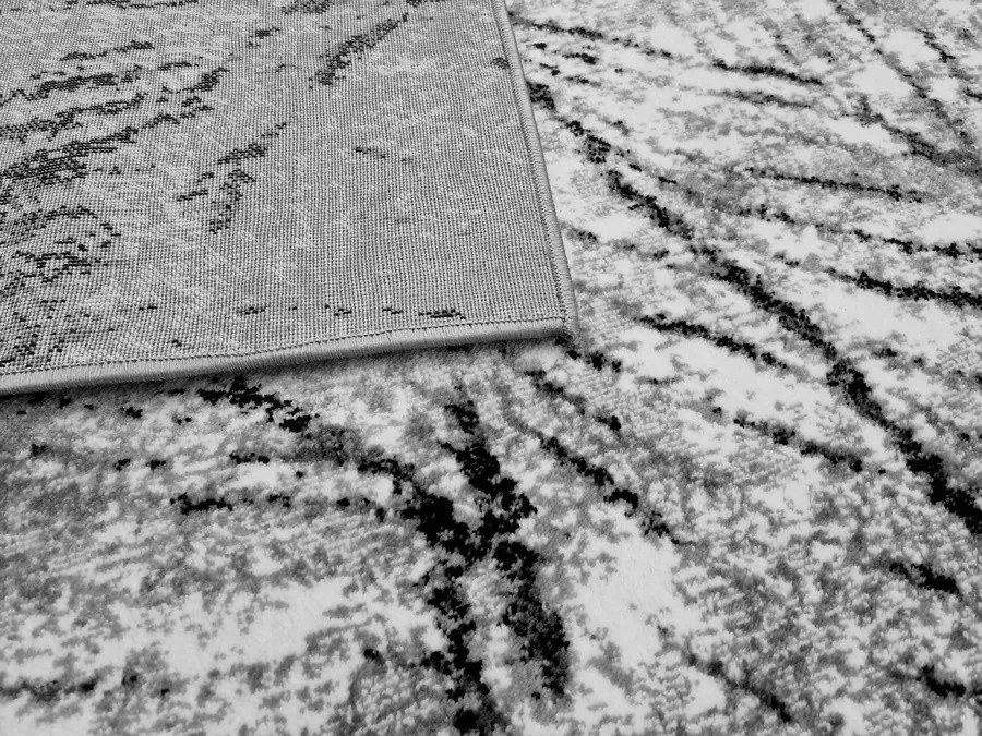 DC Koberec Lapiso SOFT 400 sivá čierna Rozmer: 160×220 cm