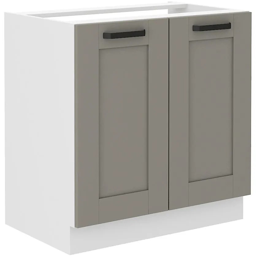 Kuchynská skrinka Luna claygrey/biela 80ZL 2F BB