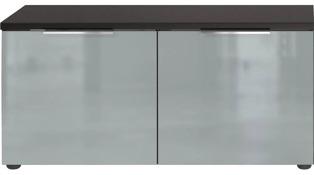 Sivá skrinka na topánky s lavicou Genova - Germania