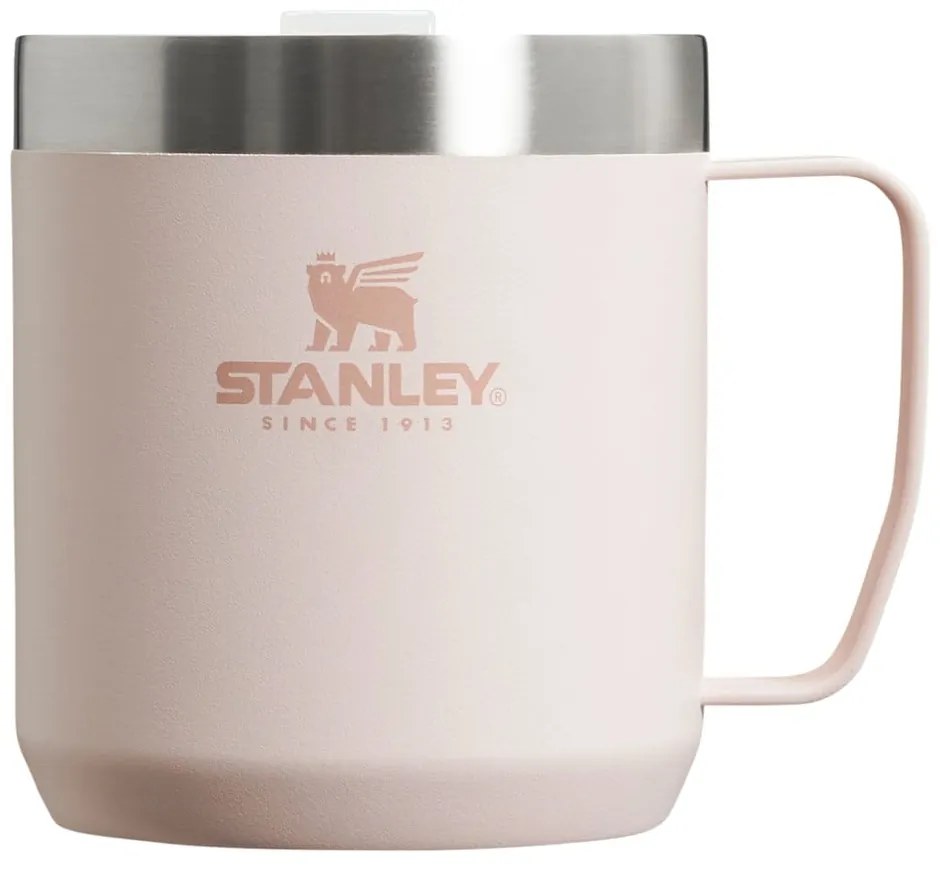 Svetloružový termo hrnček z nehrdzavejúcej ocele 350 ml Stay-Hot Camp Mug Rose Quartz – Stanley