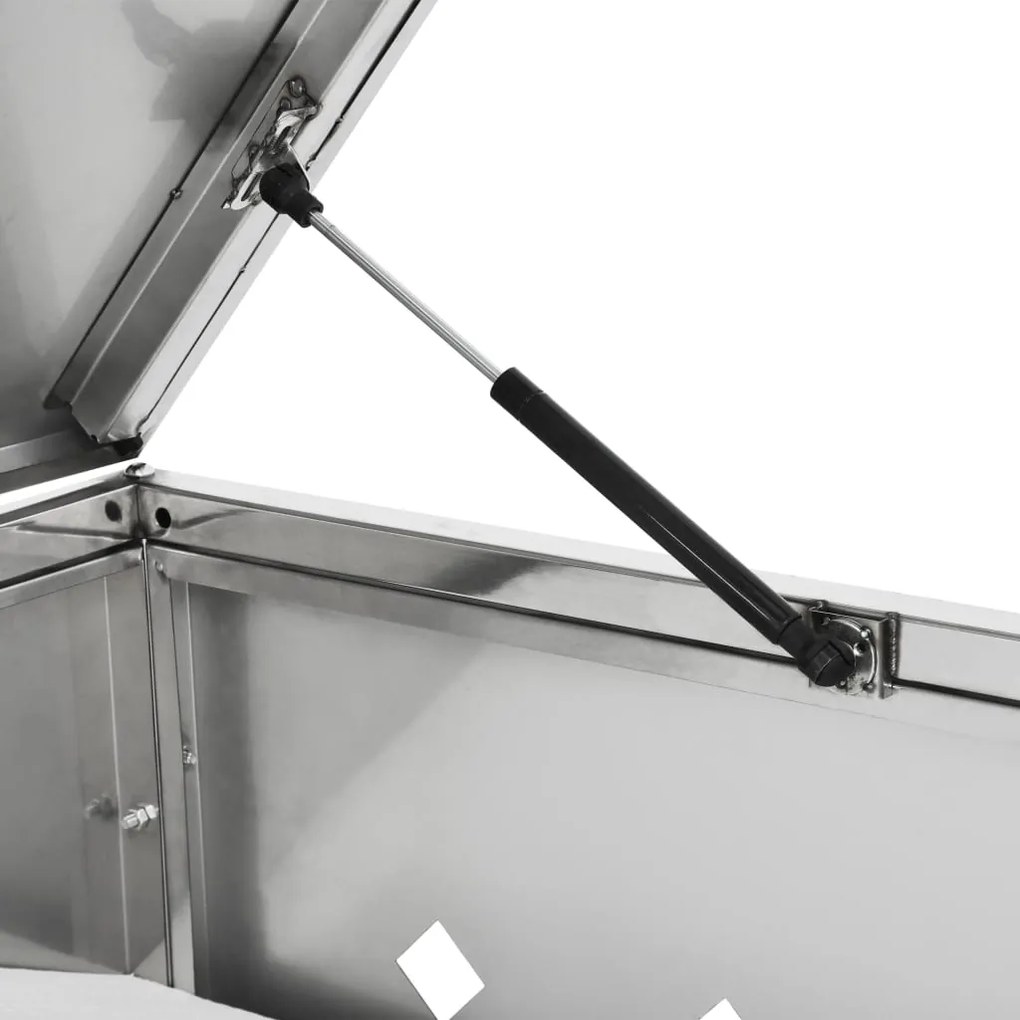 Prístrešok na trojitý odpadkový kôš nehrdzavejúca oceľ 240 l