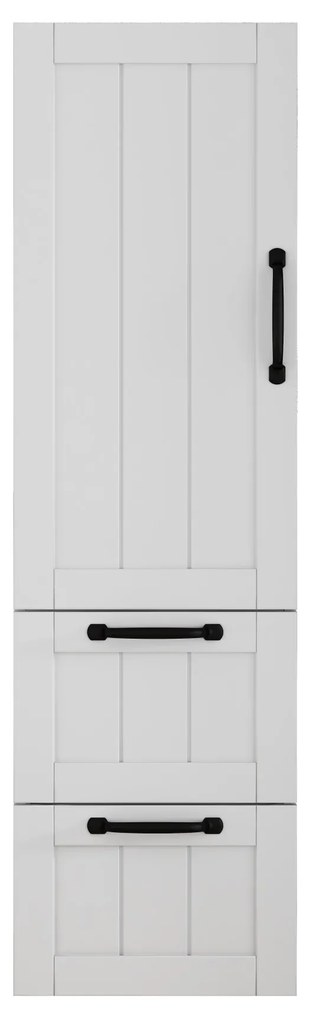 Vysoká závesná kúpeľňová skrinka Houseland Elyra 120 cm biela