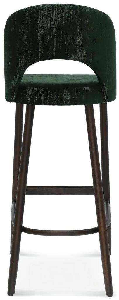FAMEG Alora - BST-1412 - barová stolička Farba dreva: dub premium, Čalúnenie: koža L1