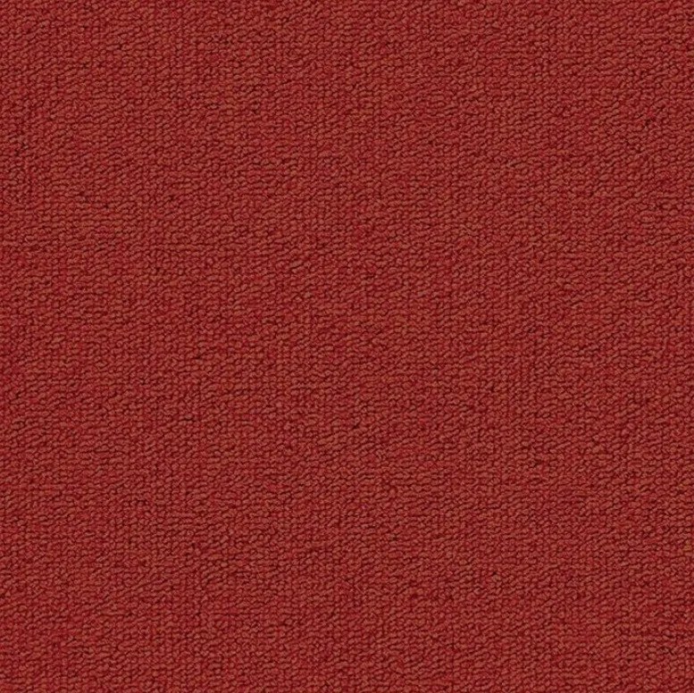 ITC, Metrážny koberec e-blitz 10, na mieru, šíře 4m, červená, ab (mriežka), chodba / predsieň