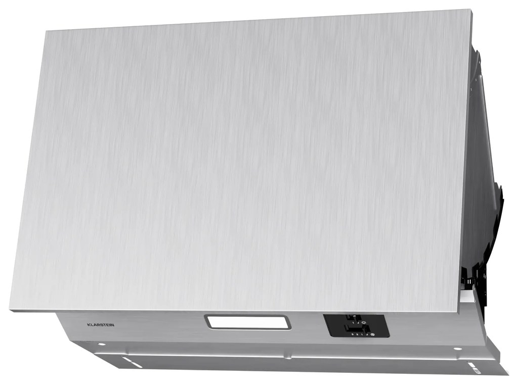 Klarstein Swift Square digestor, zabudovaný digestor, 402 m³/h, EEK C, Odsávanie/Recirkulácia, LED