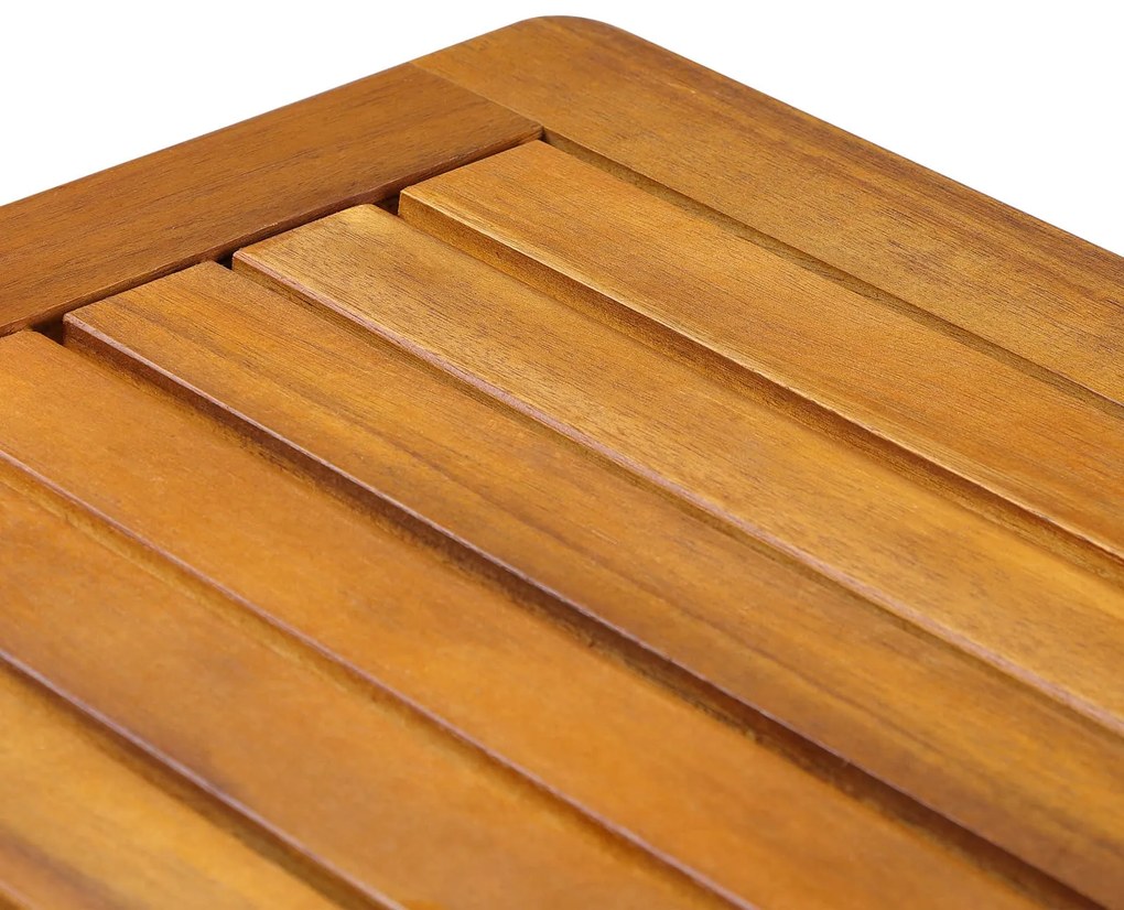 Drevený odkladací stolík WASHINGTON, 45x45x45cm, hnedá Casaria