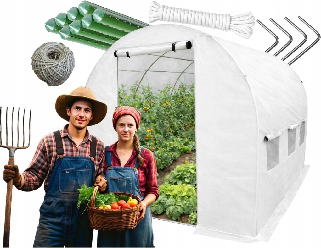 TRENDIE Fóliovník 3x4,5m biely PREMIUM