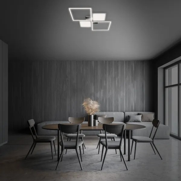 Briloner 3530-018 - LED Stmievateľný prisadený luster FRAME LED/40W/230V + DO