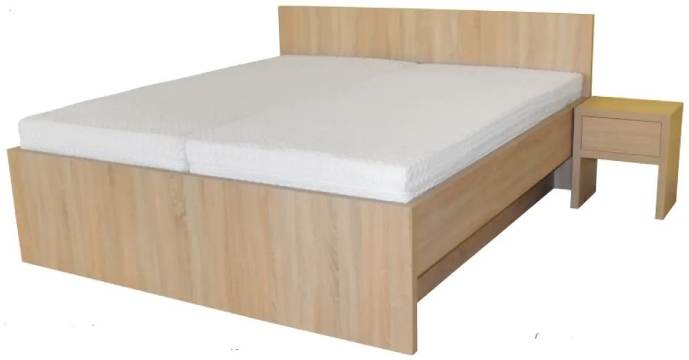 Ahorn TROPEA - moderná lamino posteľ s plným čelom 160 x 190 cm, lamino