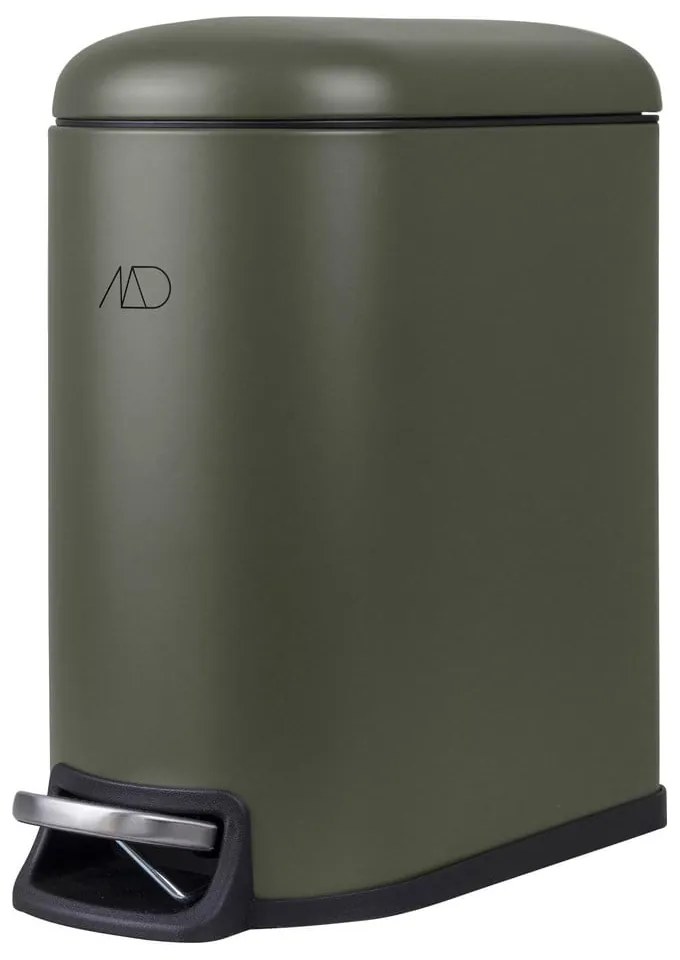 Tmavozelený pedálový kovový odpadkový kôš 5 l Mini Walther – Mette Ditmer Denmark