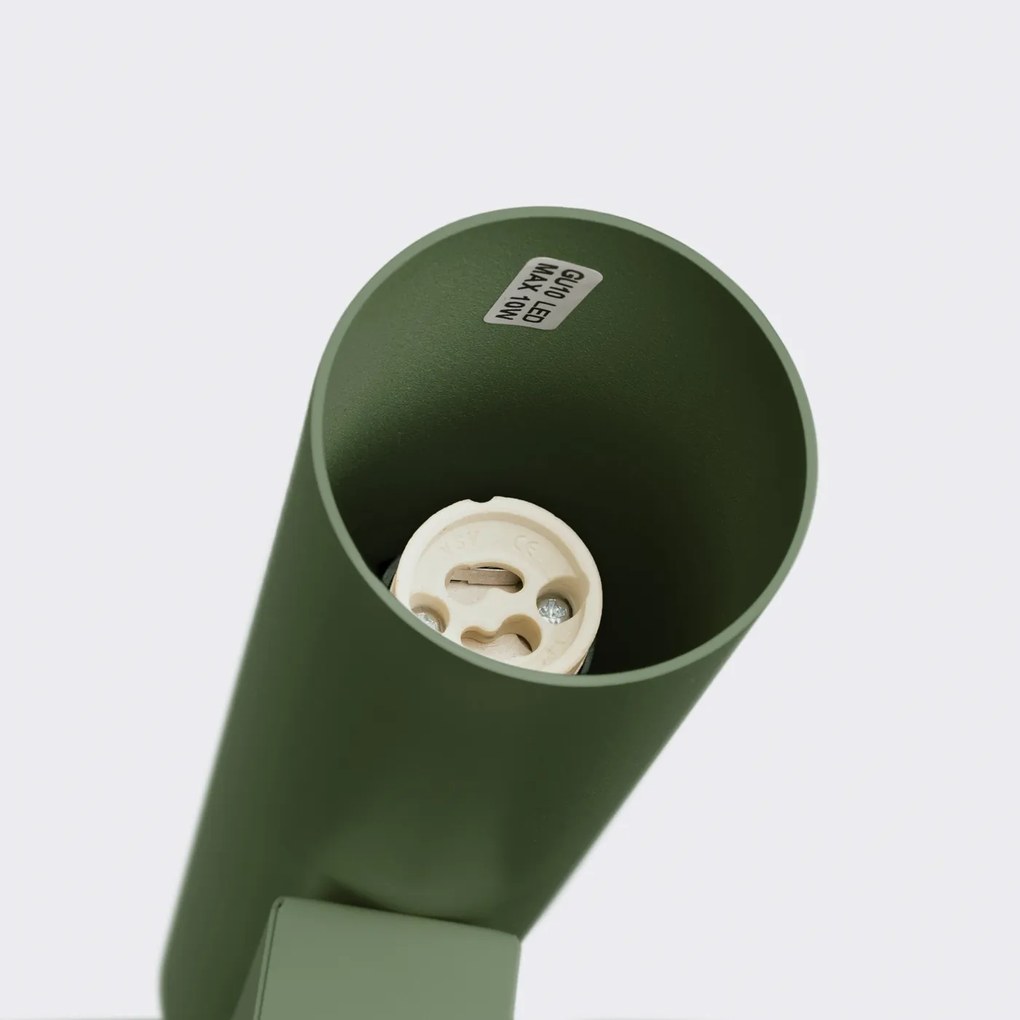 Nástenné svietidlo Lagos, 1x olivové kovové tienidlo