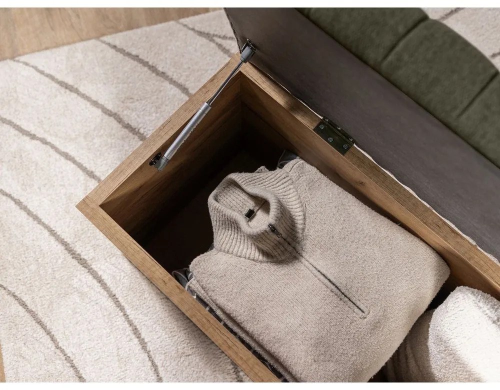 Lavica v zelenej a prírodnej farbe Oceane – Bobochic Paris