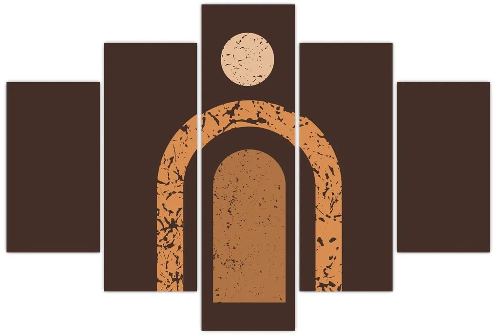 Obraz - Oranžové oblúky N⁰3 (150x105 cm)