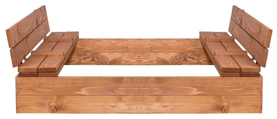 IKO Uzatvárateľné impregnované drevené pieskovisko 120x120cm