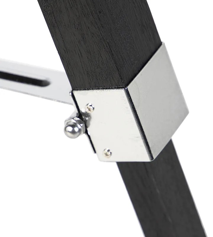 Stojaca lampa čierna bez tienidla - Tripod