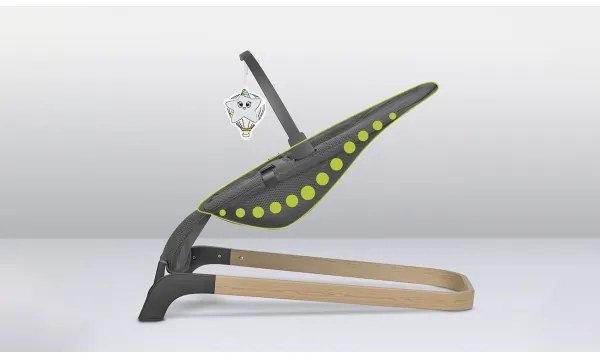 Lionelo - Detská hojdačka JUNE šedá