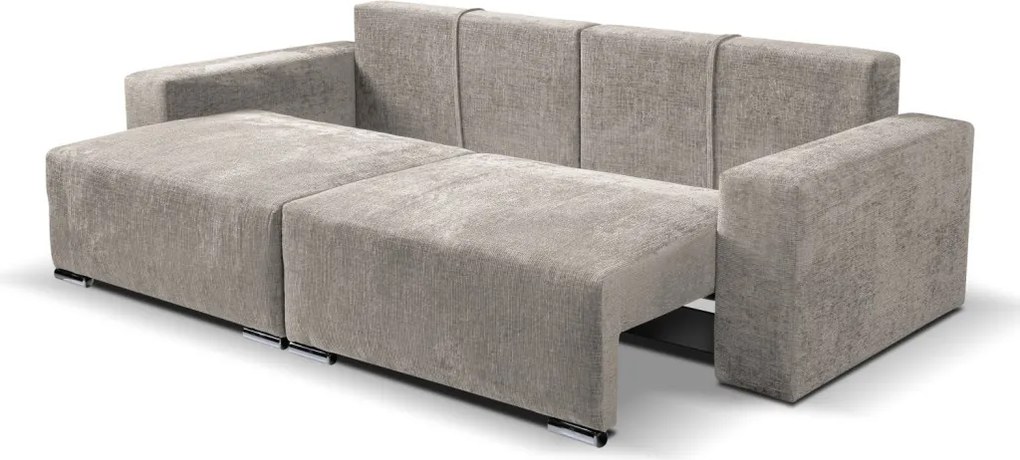 Rozkladacia pohovka Anafi, šedo-béžová látka