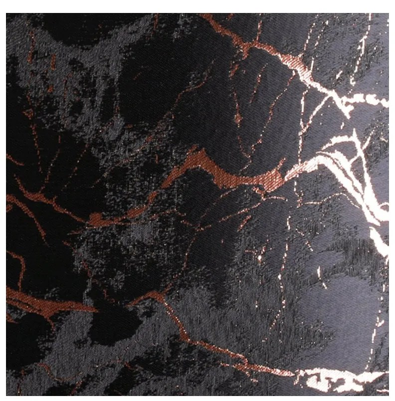 Závesné svietidlo Werona duo 3, 1x čierne textilné tienidlo so vzorom, c