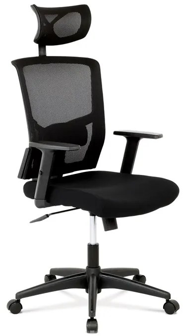 Autronic BONTEC Kancelárska stolička, hojdací mechanizmus, čierna sieťovina, KA-B1013 BK Farba: Čierna