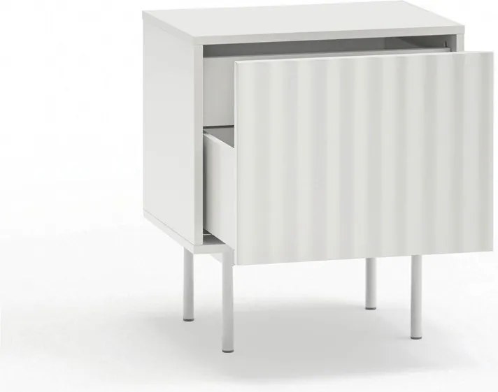 Biely matný nočný stolík Sierra – Teulat