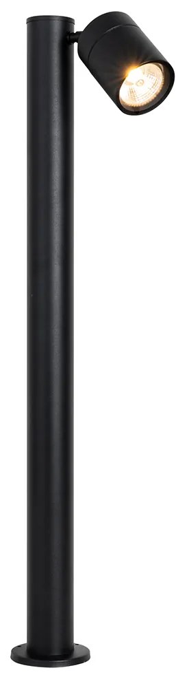 Stojaca vonkajšia lampa čierna 80 cm AR70 nastaviteľná IP44 - Solo