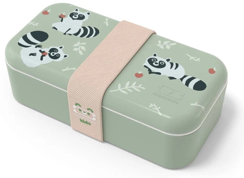 monbento Desiatový box Monbento Foodie Green Raccoon 500 ml