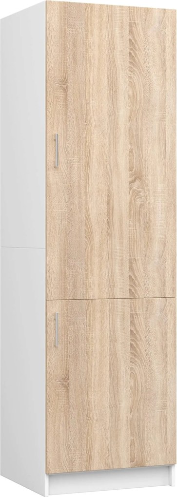 Skriňa na vstavanú chladničku S 60cm Artus biela/sonoma