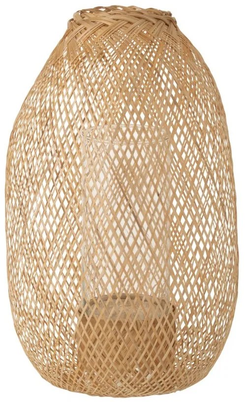 Lucerna z bambusového dreva Hazel - Ø 33 * 49 cm