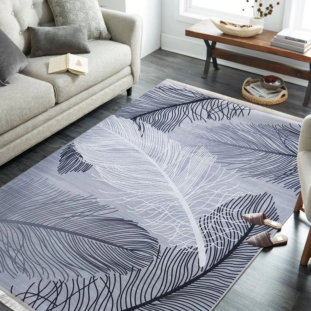 Protišmykový koberec so štýlovým vzorom Šírka: 80 cm | Dĺžka: 150 cm