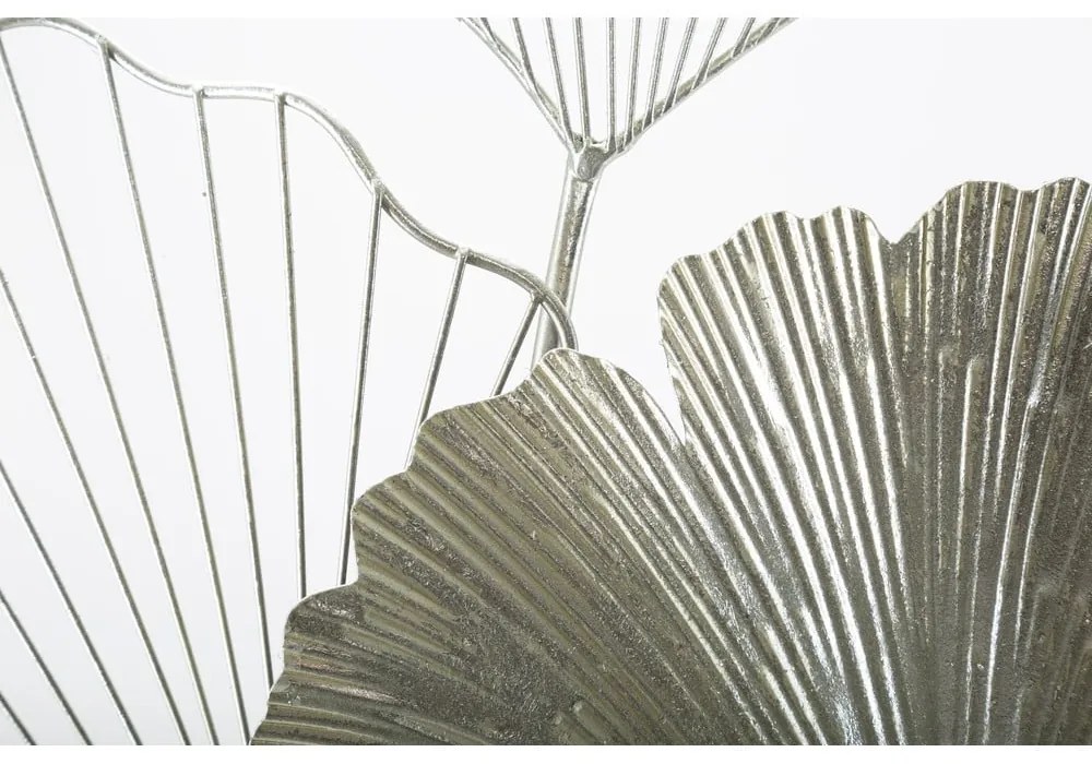 Kovová závesná dekorácia v striebornej farbe Mauro Ferretti Goxy Silver, 62 x 86 cm