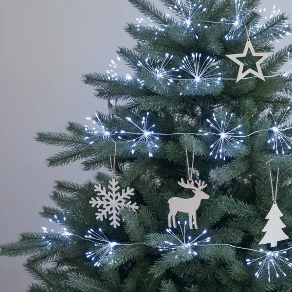 Brilagi - LED vonkajší svetelný reťaz 150 LED, 5 m, IP44, studená biela, efekt ohňostroja