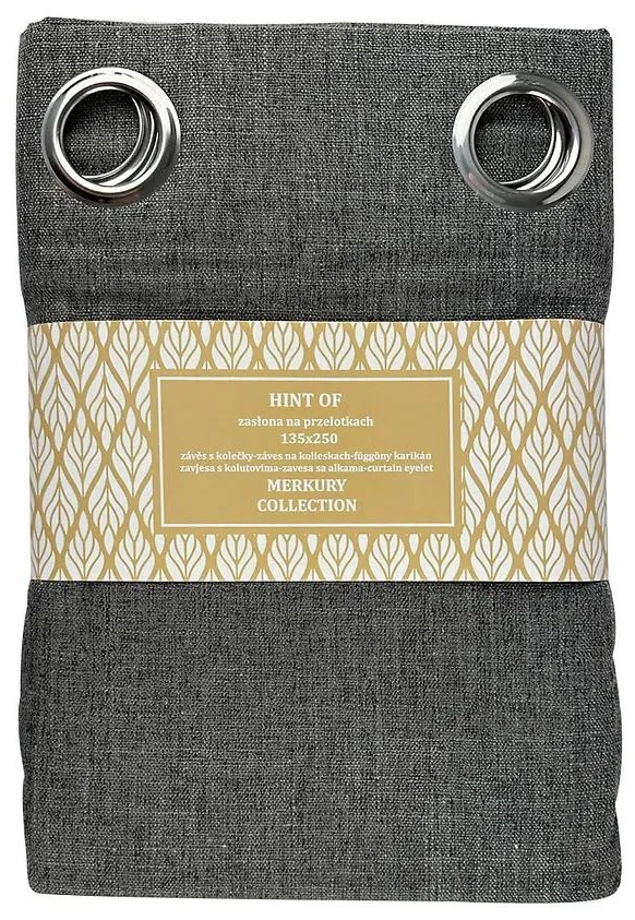 Záves na priechodkách Hint 135x250 cm grafit Merkury Home