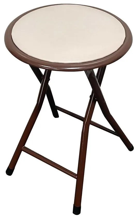 Skladacia stolička Dr-9-702 Mateo 8265 Hnedá/Béžová