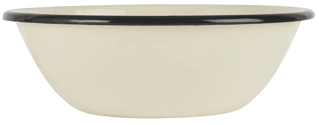 IB LAURSEN Smaltovaná miska Butter Cream 16,5 cm