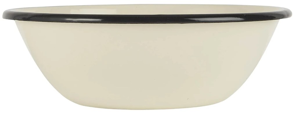 IB LAURSEN Smaltovaná miska Butter Cream Ø 16,5 cm