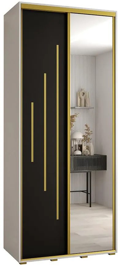 Skriňa 45 Canaris 13 110 biela/čierna/gold