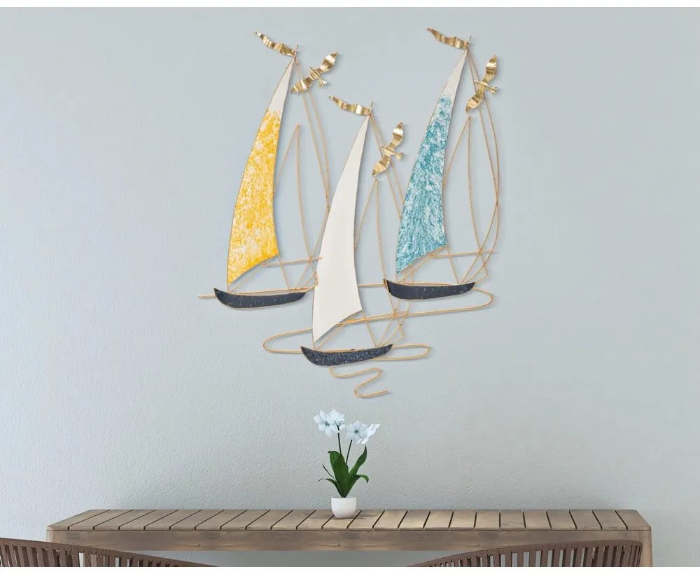 Kovová nástenná dekorácia 79x98 cm Vela – Mauro Ferretti